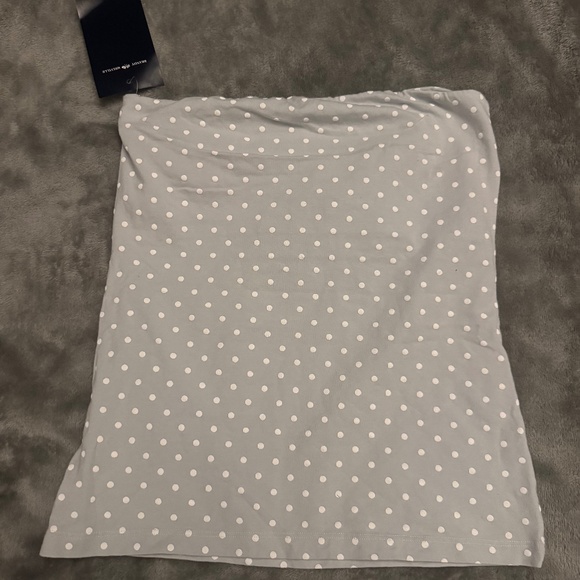 Brandy Melville blue polka dot tube top - Picture 1 of 1